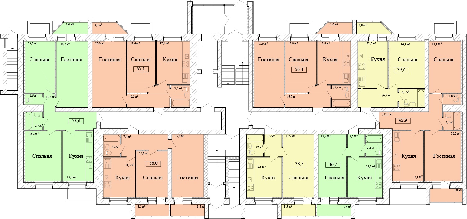 22 1 подъезд. 4 Квартиры на этаже планировка. Схема подъезда жилого дома. Московская планировка этажа. Планировка 9 этажей.